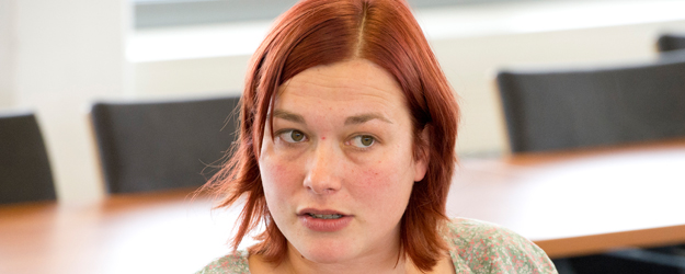 Saskia Kerksieck, Leiterin der Knastgruppe (Foto: Peter Pulkowski) Saskia Kerksieck, Leiterin der Knastgruppe (Foto: Peter Pulkowski)