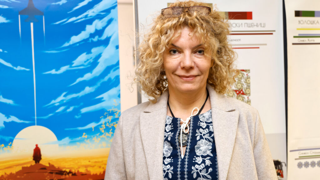 Bild in Originalgröße ansehen Prof. Dr. Olena Pchelintseva forscht derzeit mit einem Stipendium der Philipp Schwartz-Initiative an der JGU. (Foto: Stefan F. Sämmer)