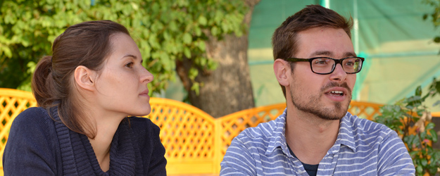 Als Chefredakteure waren Jenny Stern und David Ehl insbesondere mit der Organisation der Beiträge für das '360 Grad Mainz'-Portal betraut. (Foto: Uwe Feuerbach)