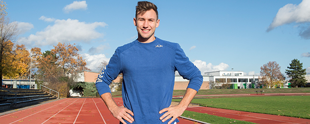 Seit 2016 ist die JGU Partnerhochschule des Spitzensports und unterstützt Kaderathleten wie Niklas Kaul beim Spagat zwischen Studium und Sport. (Foto: Peter Pulkowski)