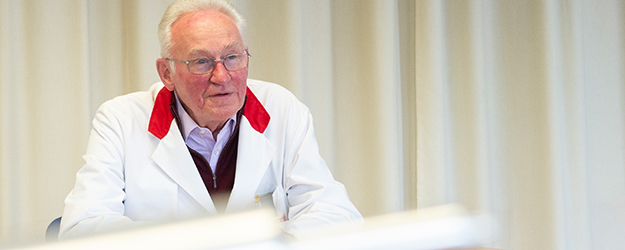 Norbert Trautmann kam 1958 zum Studium nach Mainz – angelockt durch den Namen Fritz Straßmann. (Foto: Peter Pulkowski)