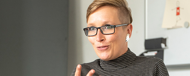 Dr. Maria Lau leitet die Stabsstelle Gleichstellung und Diversität an der JGU. (Foto: Stefan F. Sämmer)