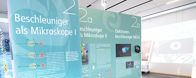 Bausteine von Atomen können nur mit hochenergetischen Teilchenstrahlen sichtbar gemacht werden. Diese können aktuell am Mainzer Mikrotron MAMI, demnächst mit MESA erzeugt werden. (Foto: Peter Pulkowski)