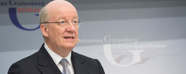 Der Johannes Gutenberg-Stiftungsprofessor zeigte Vor- und Nachteile, Chancen und Gefahren von Big Data auf. (Foto: Peter Pulkowski)