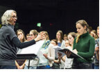 Der Jazz- und Popchor UniVoices wurde vor 19 Jahren an der Hochschule für Musik der JGU gegründet. (Foto: Peter Pulkowski)