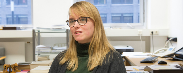 Lisa Frank hat den binationalen Bachelorstudiengang absolviert und studiert derzeit im deutsch-französischen Master of Arts. (Foto: Peter Pulkowski)