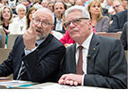 Mit dem ehemaligen Bundespräsidenten Dr. Joachim Gauck sprach Prof. Dr. Herfried Münkler über "Ein Leben in der/für die Politik". (Foto: Stefan F. Sämmer)