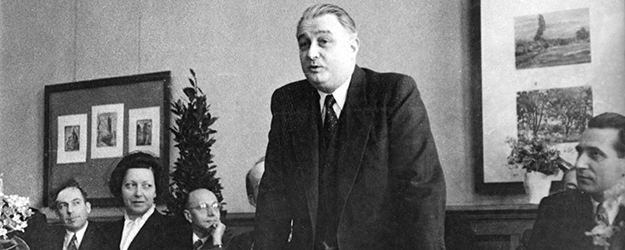 Raymond Schmittlein verantwortete die Wiedereröffnung der JGU für die französische Verwaltung. (Foto: UA Mainz, S3/780)