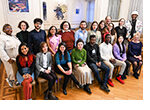 Die ersten Studierenden des Masters "Transnational German Studies" bei der Abschlussveranstaltung in Mainz. (Foto: Peter Thomas)