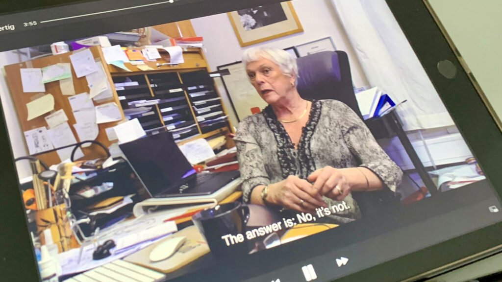 Esben Esther Pirelli Benestad, Norwegens wohl bekannteste Transperson, berichtet im Film von Marcus Elias Olsen von ihrem Kampf für die Rechte und Sichtbarkeit von Transpersonen. (Foto: Werner Wenzel)
