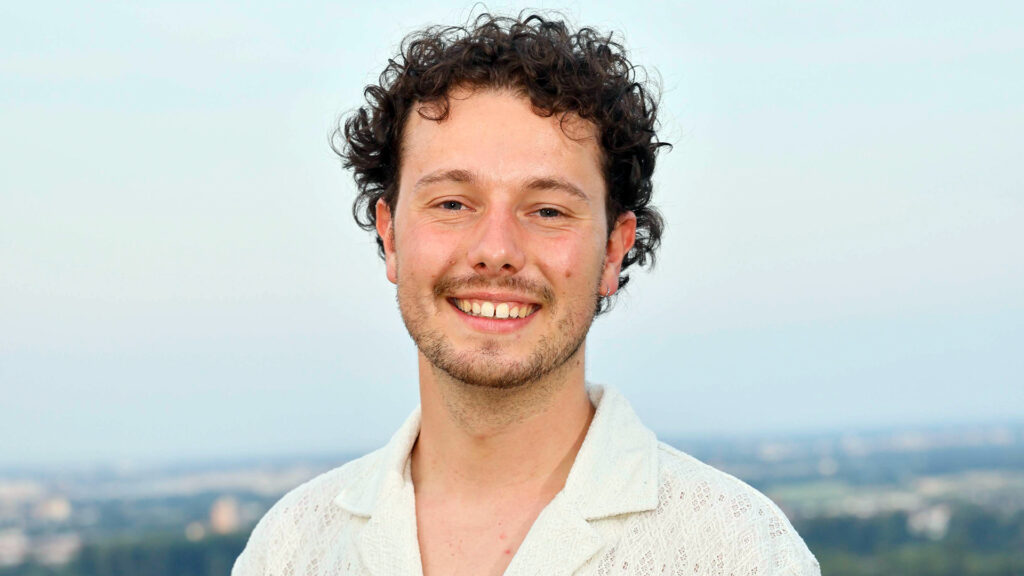 Collin Wittenstein wurde während seines Physik- und Mathematikstudiums an der JGU mehrfach mit einem Deutschlandstipendium gefördert. (Foto/©: Stefan F. Sämmer / JGU)